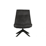 Draaifauteuil kunstleer zwart